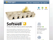 Tablet Screenshot of matrigen.com